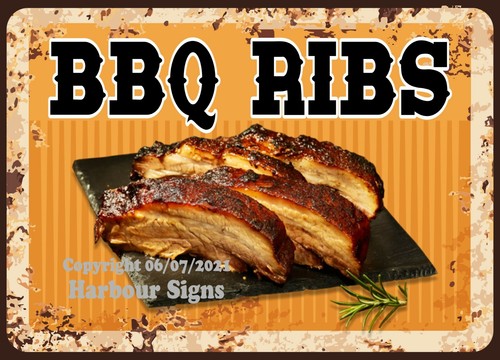 Bbq ribs decal - ribs,